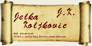 Jelka Koljković vizit kartica